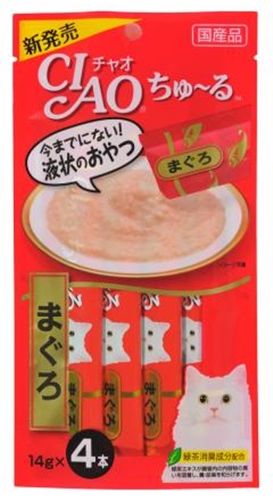 いなば チャオちゅ～るマグロ １４ｇ×４本 【今月の特売 ペット関連】 □お取り寄せ品 【購入入数４８個】