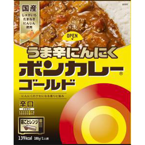 大塚 ボンカレーゴールドうま辛にんにく辛口１８０ｇ 【今月の特売 インスタント】 △ 【購入入数１０個】