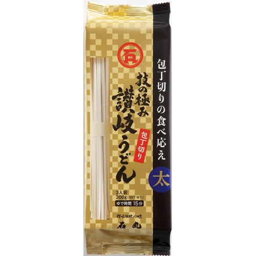 石丸 技の極み讃岐うどん包丁切り３００ｇ □お取り寄せ品 【購入入数１２個】