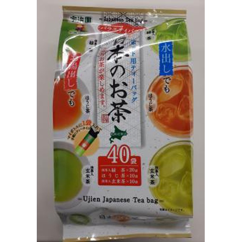 宇治園 日本のお茶ポット用１３２ｇ緑茶ほうじ玄米 □お取り寄せ品 【購入入数１２個】