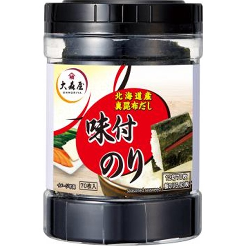 大森屋 味付のり 卓上１２切７０枚 【新商品 6/2 発売】 □お取り寄せ品 【購入入数３０個】