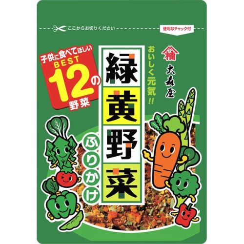 大森屋 緑黄野菜ふりかけ中袋 ２３ｇ □お取り寄せ品 【購入入数１２０個】
