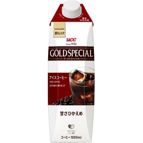 ＵＣＣ ゴールドＳＰアイス甘さ控えめ１０００ｍｌ 【今月の特売 飲料水】 □お取り寄せ品 【購入入数１２個】