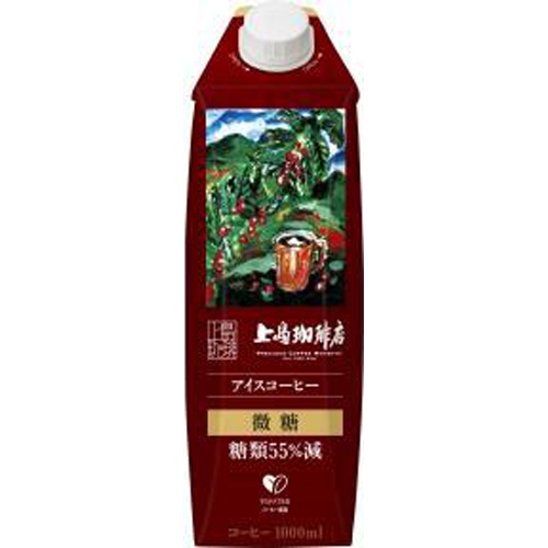 上島珈琲店 アイスコーヒー微糖１０００ｍｌ 【今月の特売 飲料水】 □お取り寄せ品 【購入入数１２個】