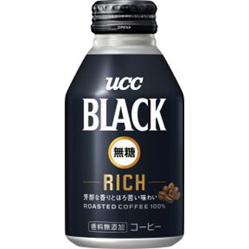 ＵＣＣ ブラック無糖ＲＩＣＨ Ｂ缶２７５ｇ 【今月の特売 飲料水】 △ 【購入入数２４個】