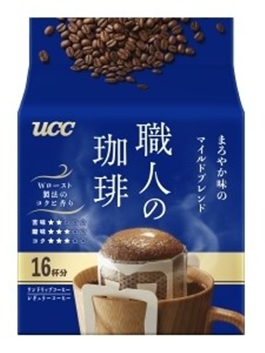 ＵＣＣ 職人の珈琲 まろやか味のマイルド１６Ｐ 【新商品 9/1 発売】 □お取り寄せ品 【購入入数１２個】