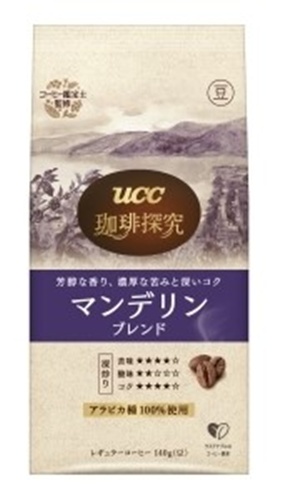 ＵＣＣ 珈琲探究 炒り豆マンデリンブレンド１４０ｇ 【新商品 9/1 発売】 □お取り寄せ品 【購入入数１２個】
