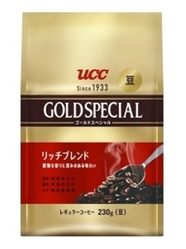ＵＣＣ ゴールドスペシャル炒り豆リッチ２３０ｇ 【新商品 9/1 発売】 □お取り寄せ品 【購入入数１２個】