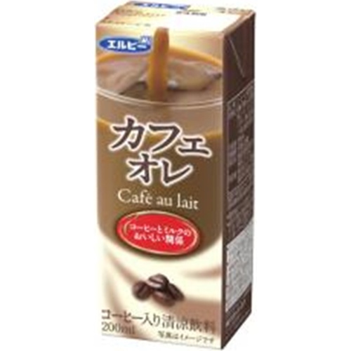 エルビー カフェオレ 紙２００ｍｌ □お取り寄せ品 【購入入数２４個】