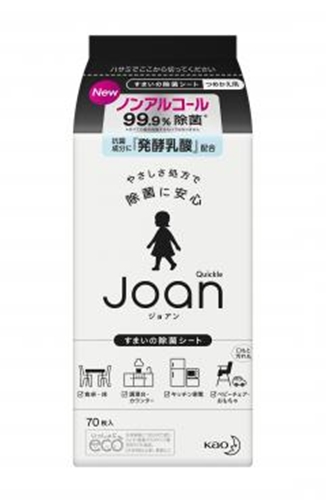 クイックルＪｏａｎ 除菌シート詰替用７０枚 【販売制限商品】 □お取り寄せ品 【購入入数２４個】