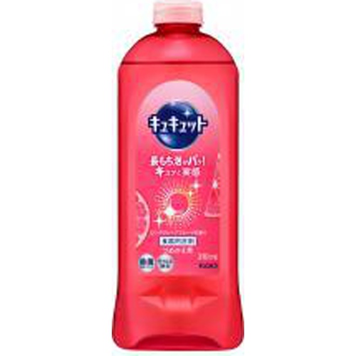 キュキュット ピンクグレープフルーツ詰替３７０ｍｌ □お取り寄せ品 【購入入数１６個】