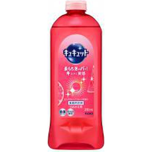 キュキュット ピンクグレープフルーツ詰替３７０ｍｌ □お取り寄せ品 【購入入数１６個】