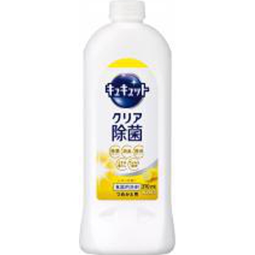 キュキュット クリア除菌レモンの香り詰替３７０ｍｌ □お取り寄せ品 【購入入数１６個】