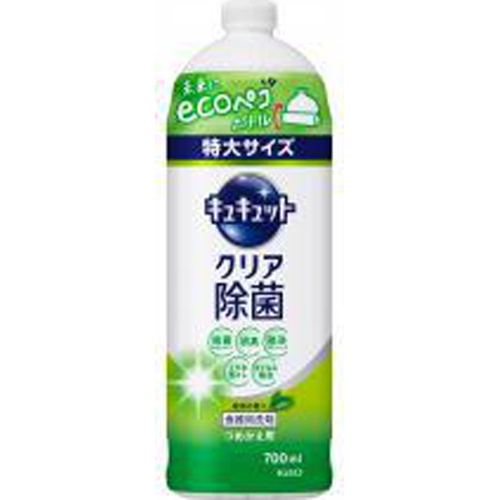 キュキュット クリア除菌緑茶の香り詰替用７００ｍｌ □お取り寄せ品 【購入入数１６個】