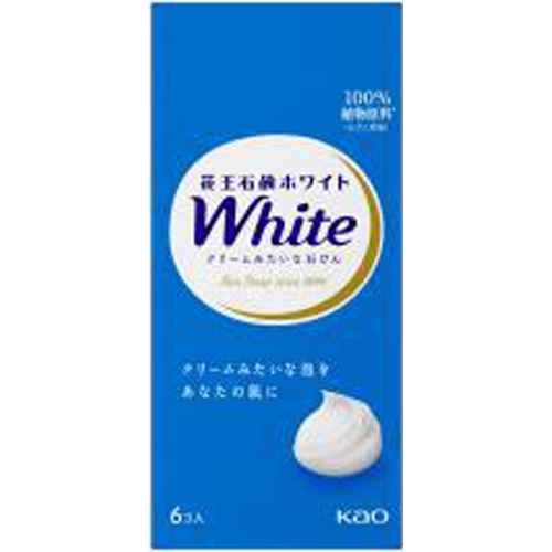 花王 石鹸ホワイト普通サイズ ６コ箱 □お取り寄せ品 【購入入数２０個】