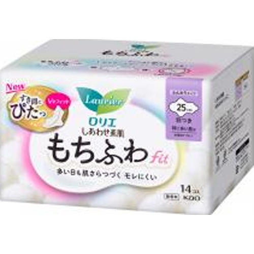 ロリエＳ素肌もちふわｆｉｔ特に多い昼用羽つき１４コ □お取り寄せ品 【購入入数１８個】