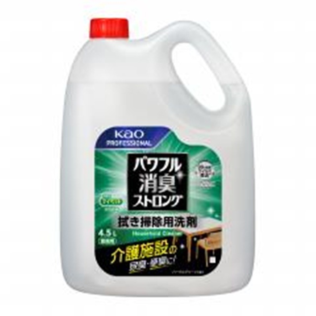 花王 パワフル消臭ストロング拭き掃除用洗剤４．５Ｌ 【新商品 9/17 発売】 □お取り寄せ品 【購入入数４個】