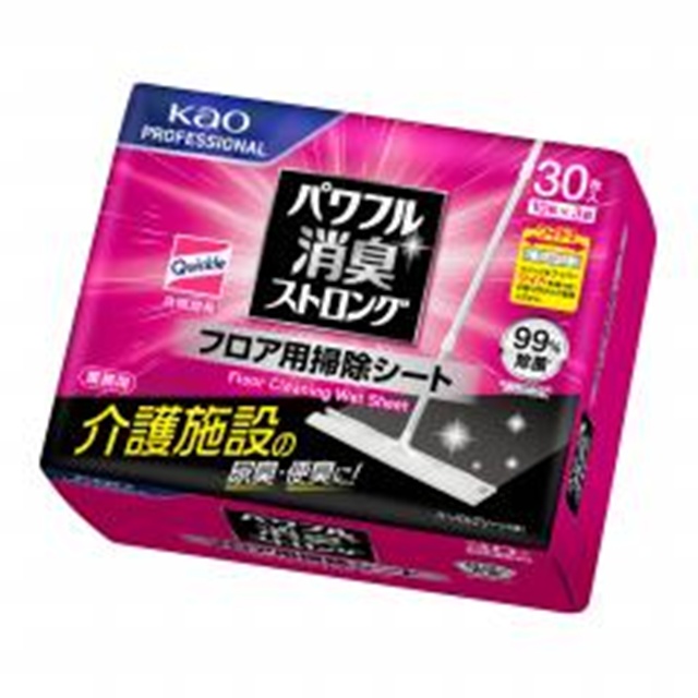 花王パワフル消臭ストロングフロア用掃除シート３０枚 【新商品 9/17 発売】 □お取り寄せ品 【購入入数４個】