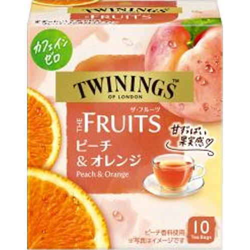 トワイニング ザ・フルーツ ピーチ＆オレンジ１０Ｐ □お取り寄せ品 【購入入数２４個】