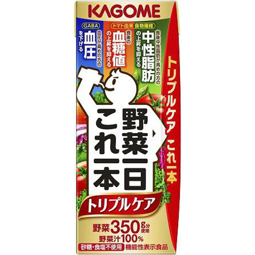 カゴメ 野菜一日これ一本トリプルケア紙２００ｍｌ □お取り寄せ品 【購入入数２４個】