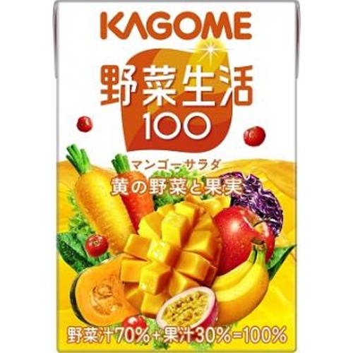 カゴメ 野菜生活 マンゴーサラダ紙１００ｍｌ □お取り寄せ品 【購入入数３０個】