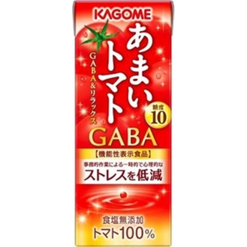 カゴメ あまいトマトＧＡＢＡストレス低減１９５ｍｌ □お取り寄せ品 【購入入数２４個】