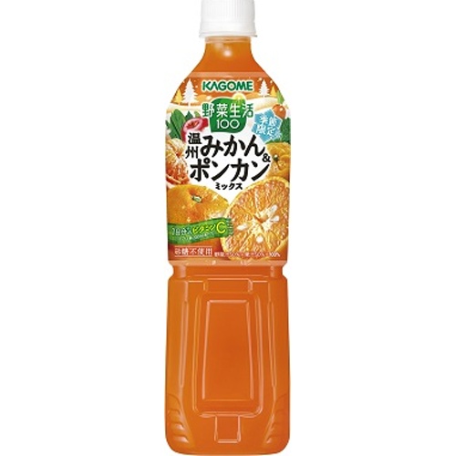 カゴメ 野菜生活 温州みかん＆ポンカン７２０ｍｌ □お取り寄せ品 【購入入数１５個】