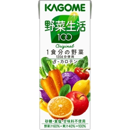 カゴメ 野菜生活１００ 紙２００ｍｌ  【購入入数２４個】