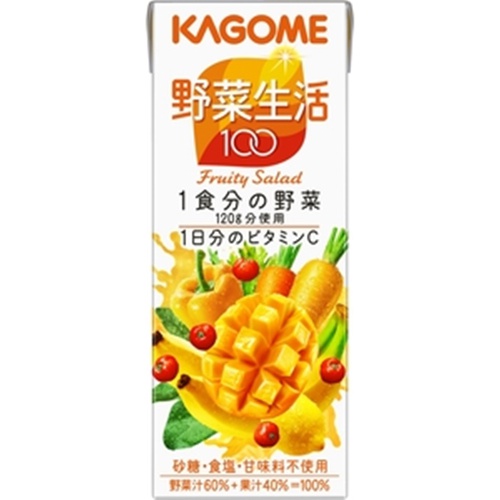 カゴメ 野菜生活マンゴーサラダ紙２００ｍｌ △ 【購入入数２４個】