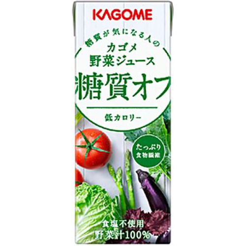 カゴメ 野菜ジュース糖質オフ ２００ｍｌ △ 【購入入数２４個】