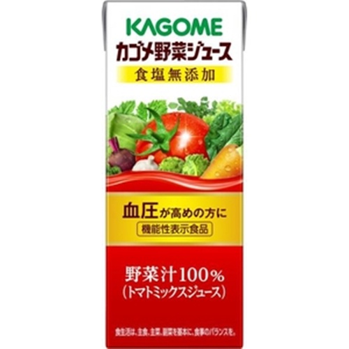 カゴメ 野菜ジュース食塩無添加紙２００ｍｌ □お取り寄せ品 【購入入数２４個】