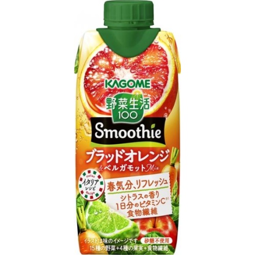 カゴメスムージーブラッドオレンジ＆ベルガ３３０ｍ 【新商品 4/15 発売】  【購入入数１２個】