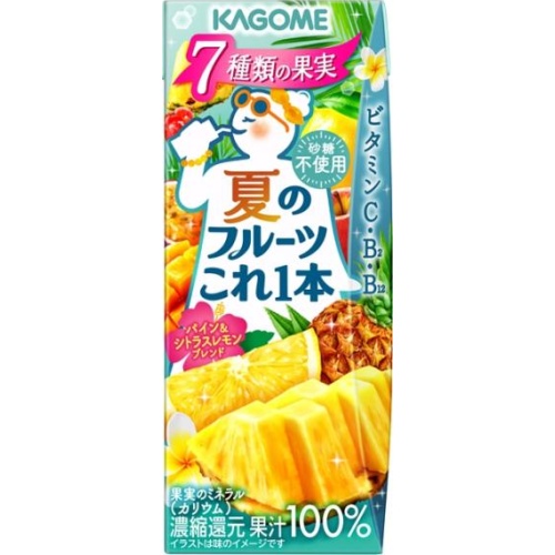 カゴメ 夏のフルーツこれ一本パイン＆シトラスレモン 【新商品 5/13 発売】  【購入入数１２個】
