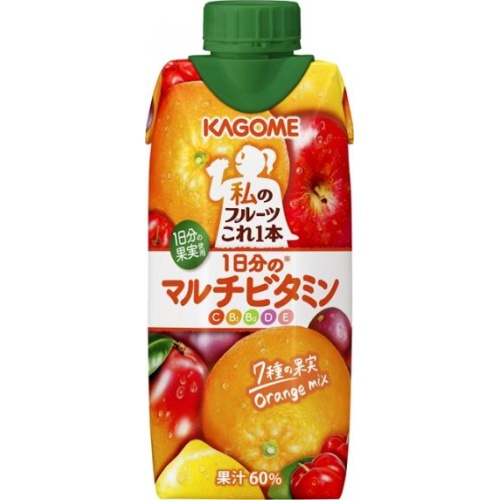 カゴメ 私のフルーツこれ一本マルチビタミン３３０ｍｌ 【新商品 3/25 発売】  【購入入数１２個】