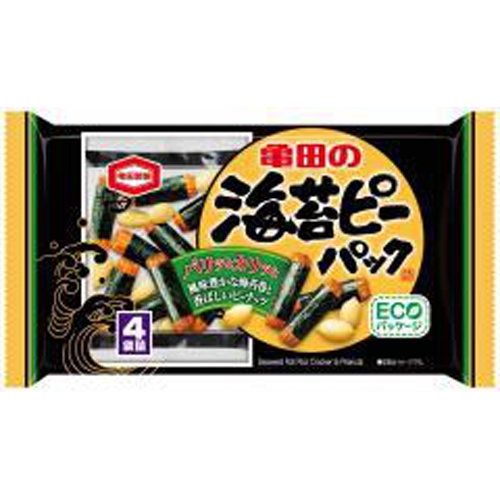 亀田製菓 海苔ピーパック ４袋詰８５ｇ ×12