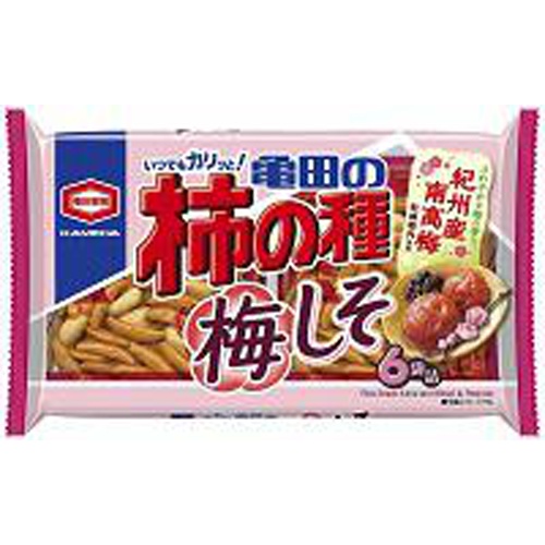 亀田 柿の種梅しそ ６袋詰１６４ｇ 【今月の特売 菓子】 △ 【購入入数１２個】