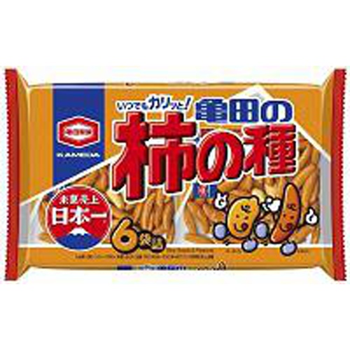 亀田 柿の種 ６袋詰１８０ｇ 【今月の特売 菓子】 【購入入数１２個】