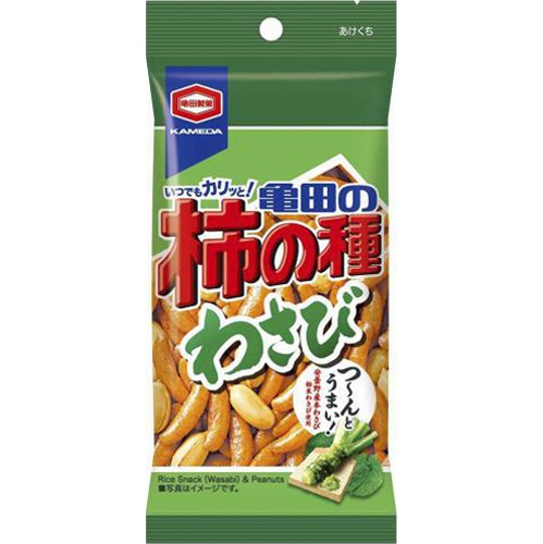 亀田 柿の種 わさび５７ｇ △ 【購入入数１２個】