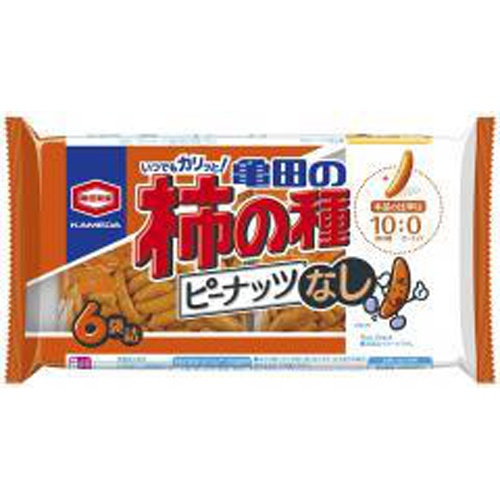 亀田 柿の種ピーナッツなし ６袋詰１３５ｇ 【今月の特売 菓子】 □お取り寄せ品 【購入入数１２個】