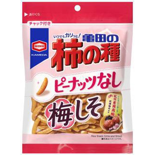 亀田 柿の種 ピーナッツなし梅しそ９１ｇ □お取り寄せ品 【購入入数１２個】