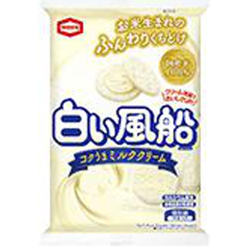 亀田製菓 白い風船 コクうまミルククリーム１５枚 △ 【購入入数１２個】