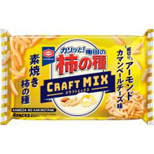 亀田製菓 柿の種クラフトＭＩＸ アーモンド４袋 【新商品 4/1 発売】  【購入入数１２個】