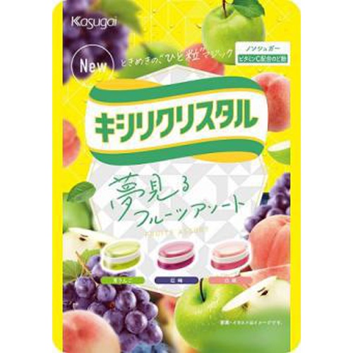 キシリクリスタル フルーツアソートのど飴 ６７ｇ △ 【購入入数６個】