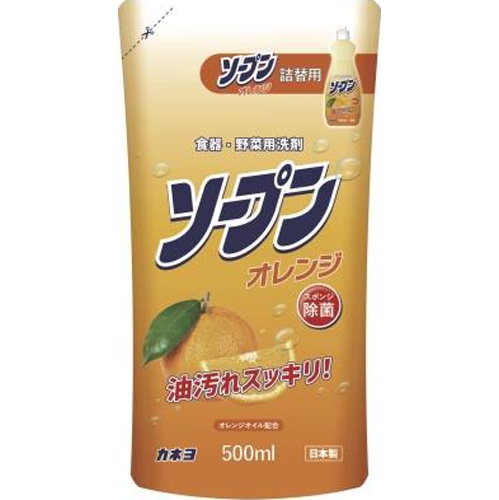 カネヨ石鹸 ソープンオレンジ詰替５００ｍｌ □お取り寄せ品 【購入入数２４個】