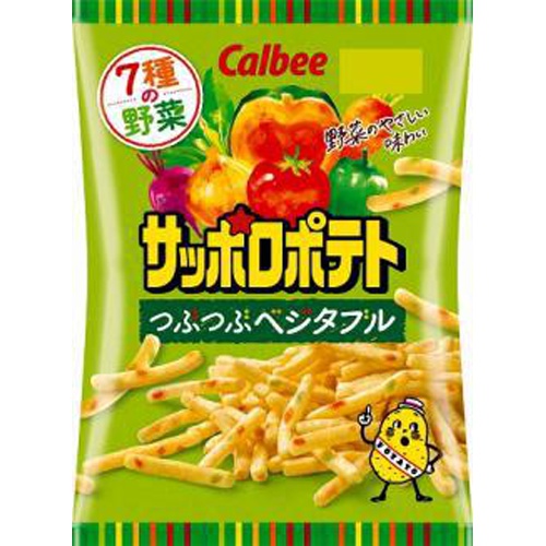カルビー サッポロポテト つぶつぶベジタブル７２ｇ 【今月の特売 菓子】 △ 【購入入数１２個】