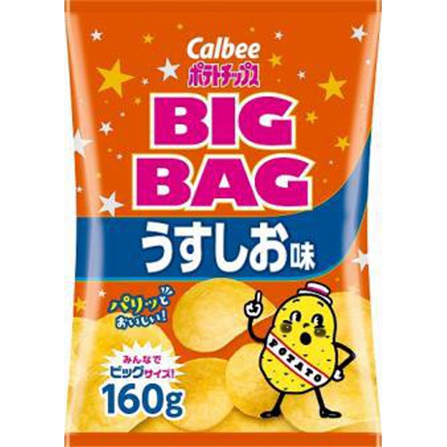 カルビー ビッグバッグ うすしお味１６０ｇ □お取り寄せ品 【購入入数１２個】