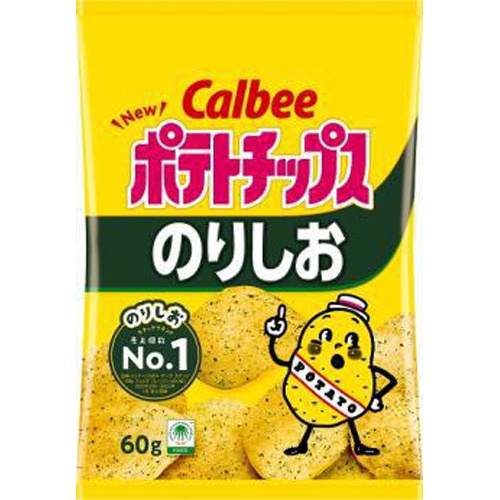 カルビー ポテト のりしお６０ｇ 【今月の特売 菓子】 △ 【購入入数１２個】