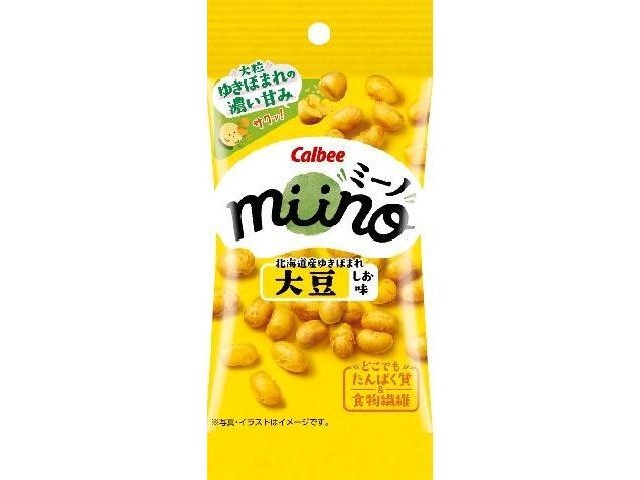カルビー ｍｉｉｎｏ大豆しお味スリムサイズ ２２ｇ 【新商品 9/22 発売】  【購入入数１８個】