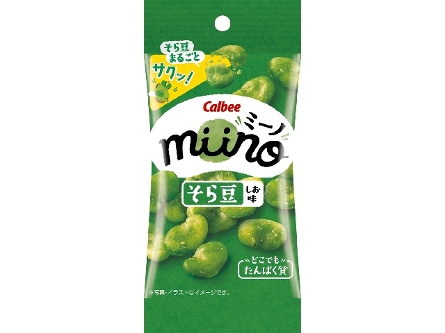 カルビー ｍｉｉｎｏそら豆しおスリムサイズ ２０ｇ 【新商品 9/22 発売】  【購入入数１８個】