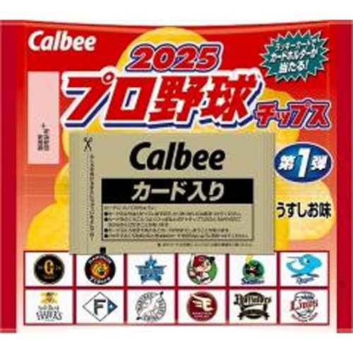 カルビー ２０２５プロ野球チップス ２２ｇ 【新商品 5/5 発売】 □お取り寄せ品 【購入入数２４個】